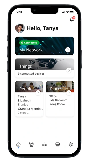 Huntetr app user interface