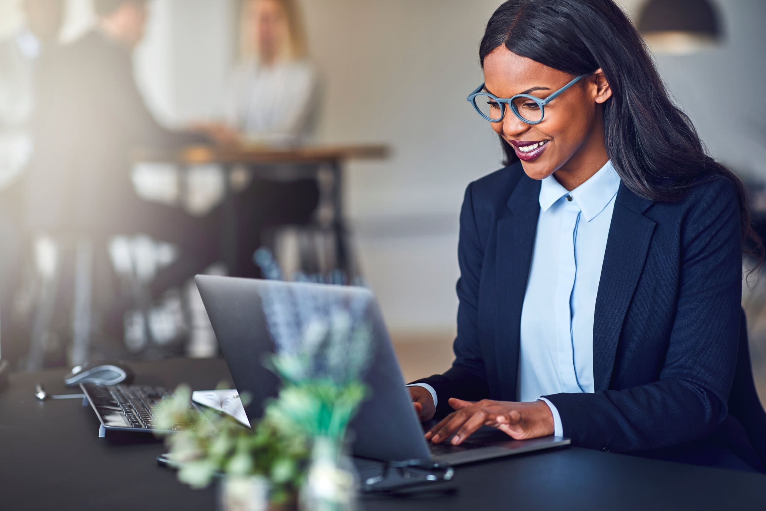 Women working on laptop